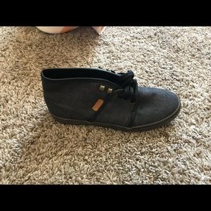 Charcoal Gray Hightop Vans